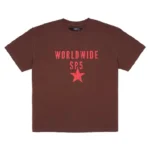 Oversized Worldwide SP5 Sp5der T-Shirt Brown