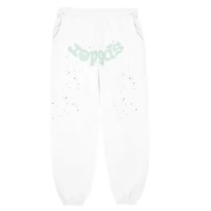 White Sp5der Sweatpant