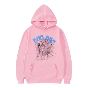 Sp5der 555555 Hoodie Pink