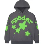 Sp5der Beluga Hoodie Grey/Green